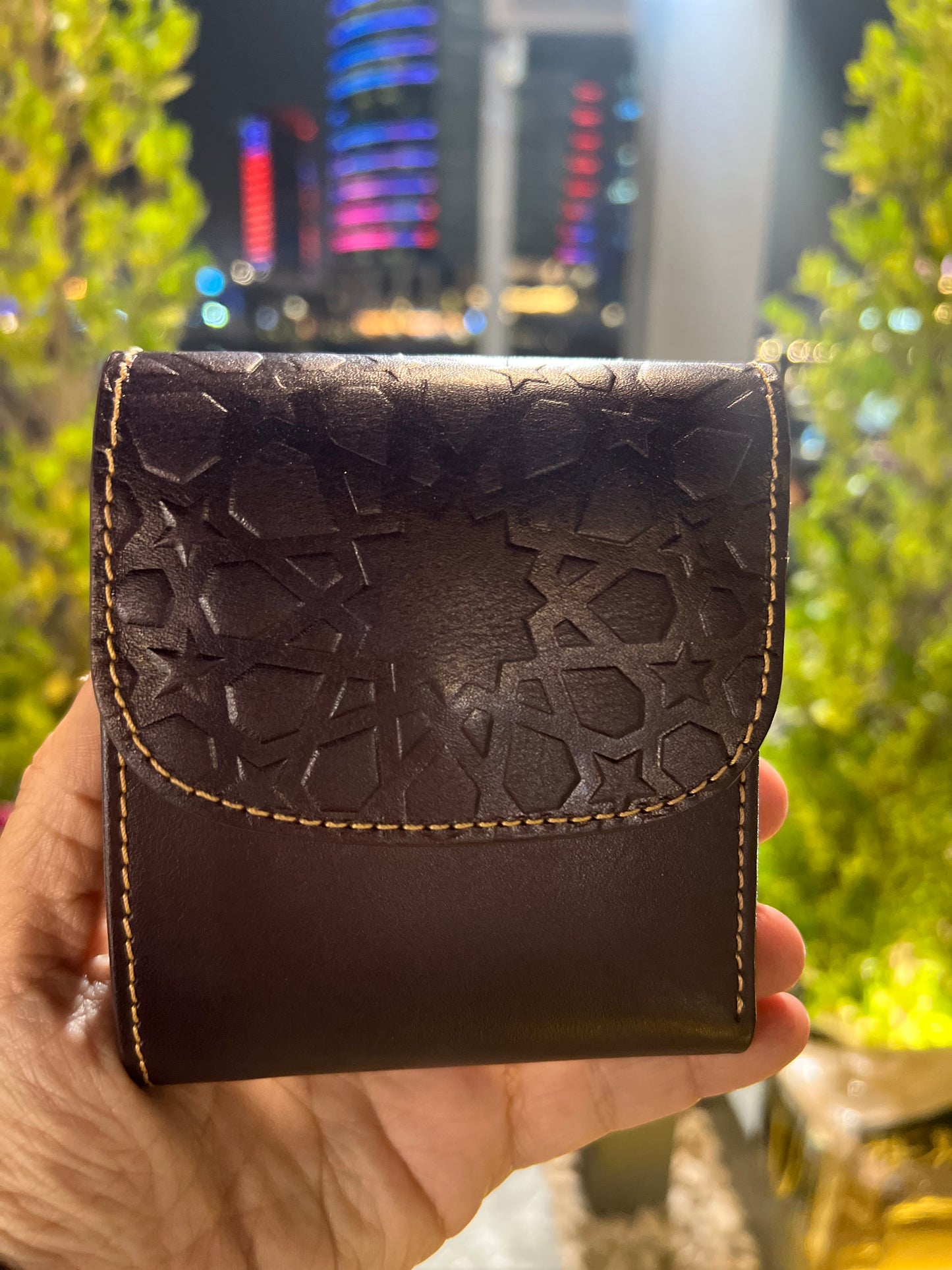 Genuine leather handmade wallet - Three folds