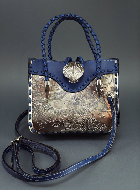 leather and brass sea bag