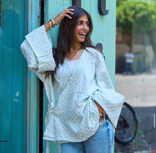 Mint Indian style Cardigan