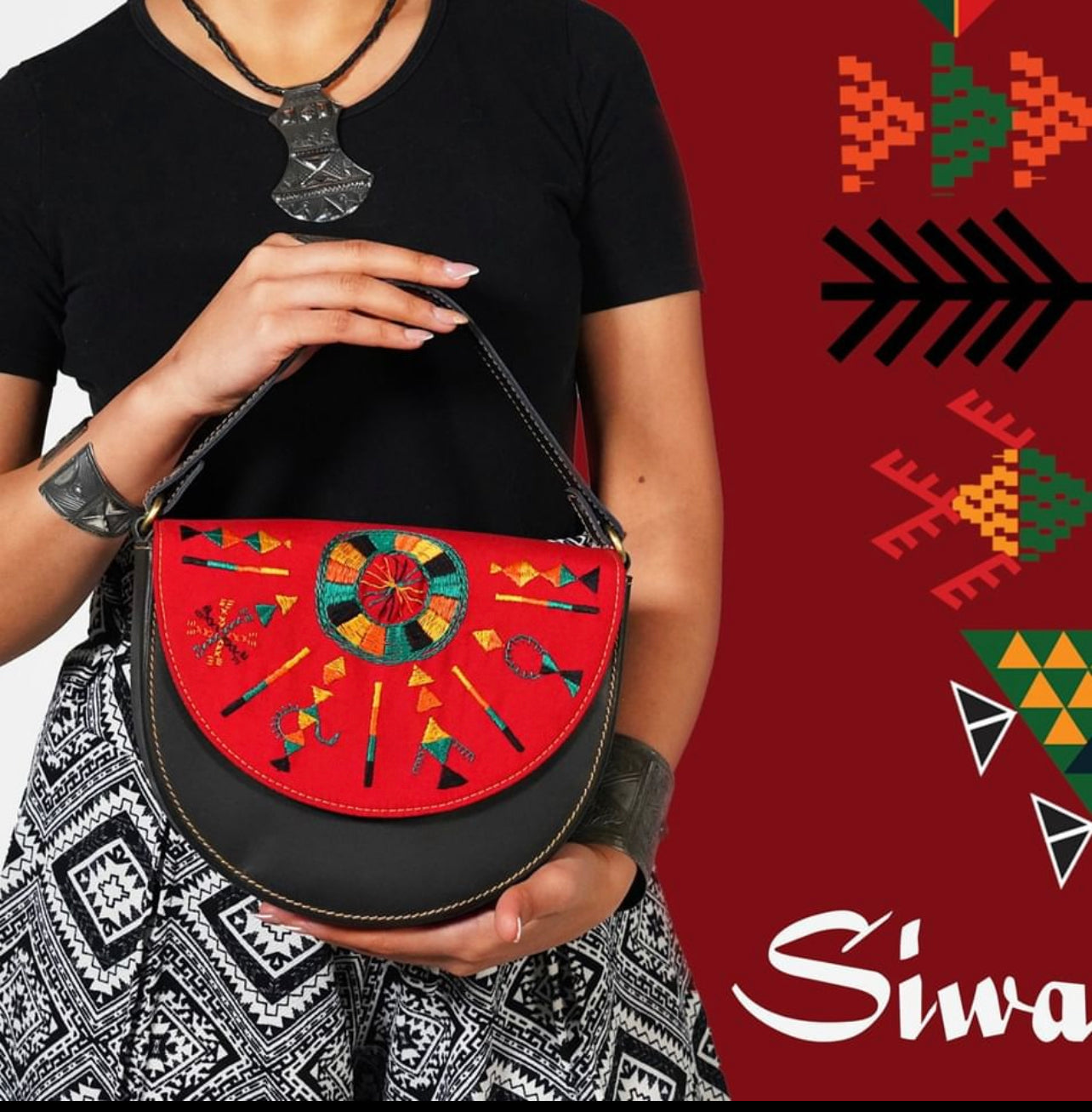 Siwa design half circle bag