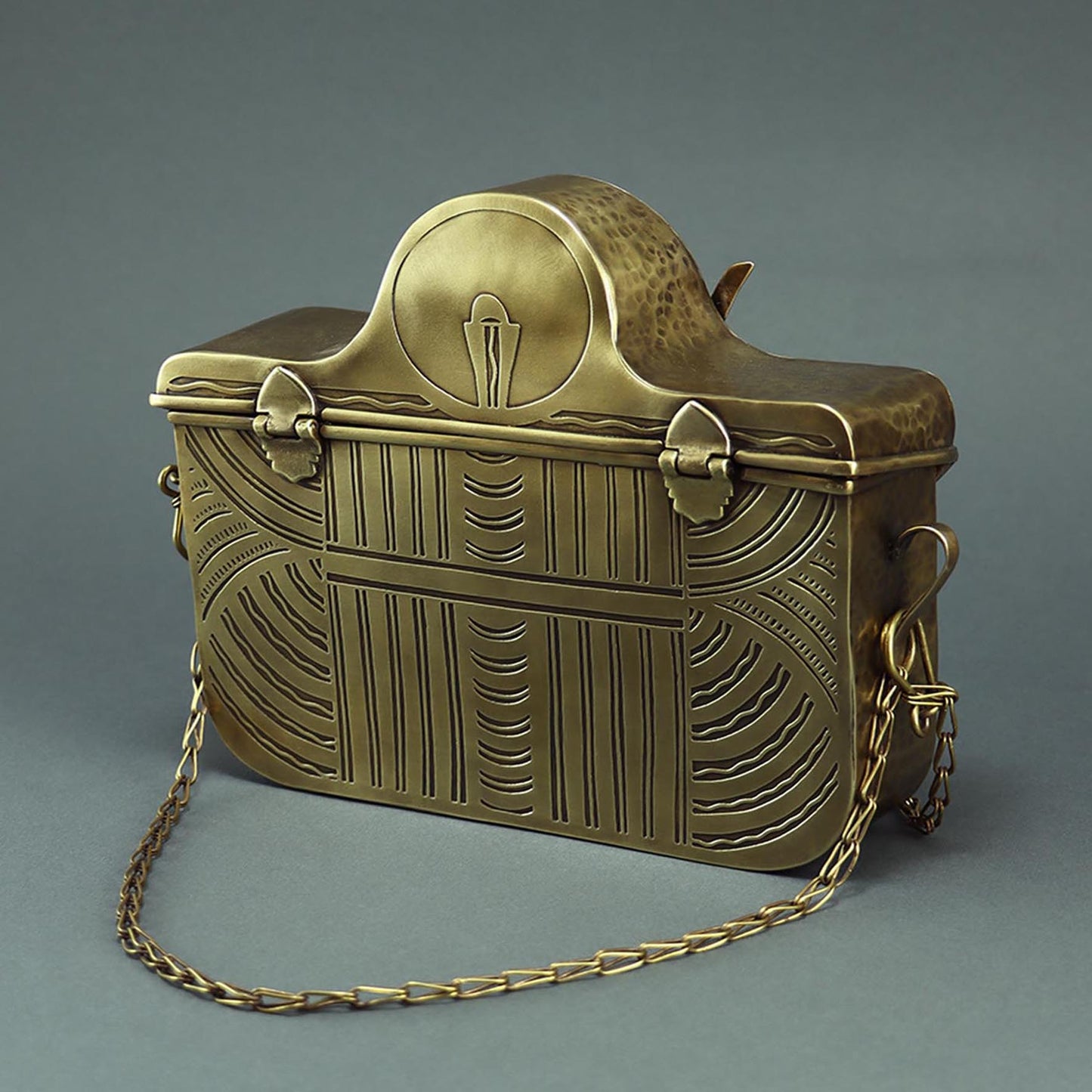 Hathor Brass handbag