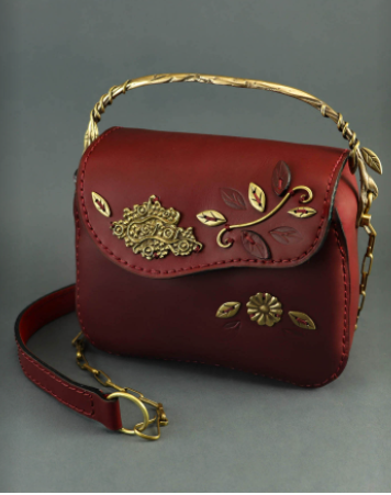 Grapes Leather Handbag